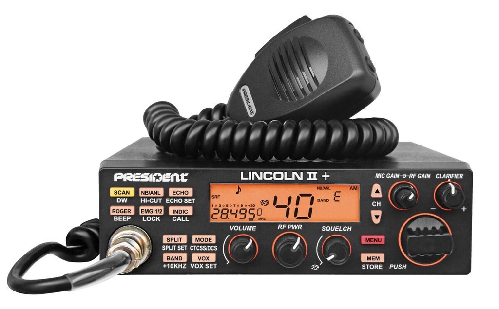 President Lincoln II+ 10M AM/FM/SSB/CW Mobile Radio